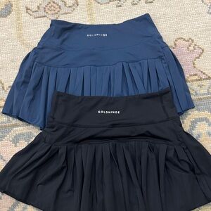 Goldhinge Women's Mini Skirt - Navy and Black